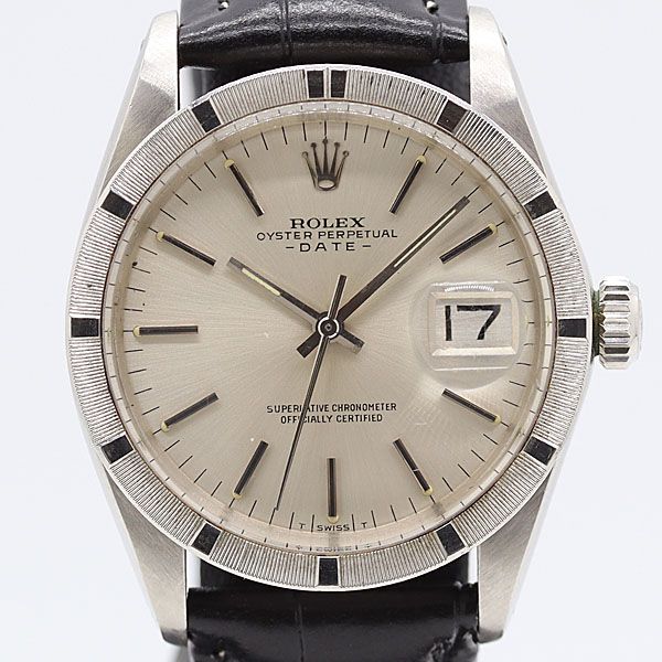 級 稼動 ロレックス パーペチュアル 1501 3665929 AT 自動巻 シルバー文字盤 メンズ腕時計 6155820 12 DIT ABC 17574