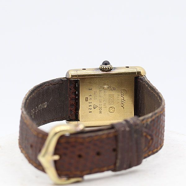  級 国永保付 稼動 カルティエ マストタンク SV 925 手巻き ボルドー文字盤 レディース腕時計 0005610 12 JWT KTU ABC 17577 腕時計(クォーツ) 腕時計(アナログ)