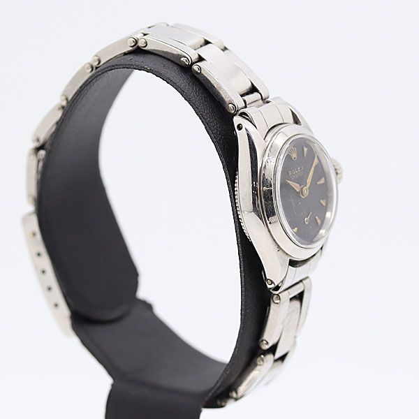 級 稼働 ロレックス オイスター 6523 AT 自動巻 ブラック文字盤 レディース腕時計 0002310 11 BJT KTU
