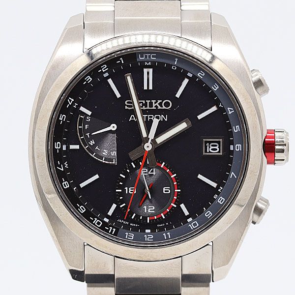 級 保 稼動 セイコー アストロン 8 B 63-0 BA 0 340310 ソーラー ブラック メンズ腕時計 7814400 12 TLT
