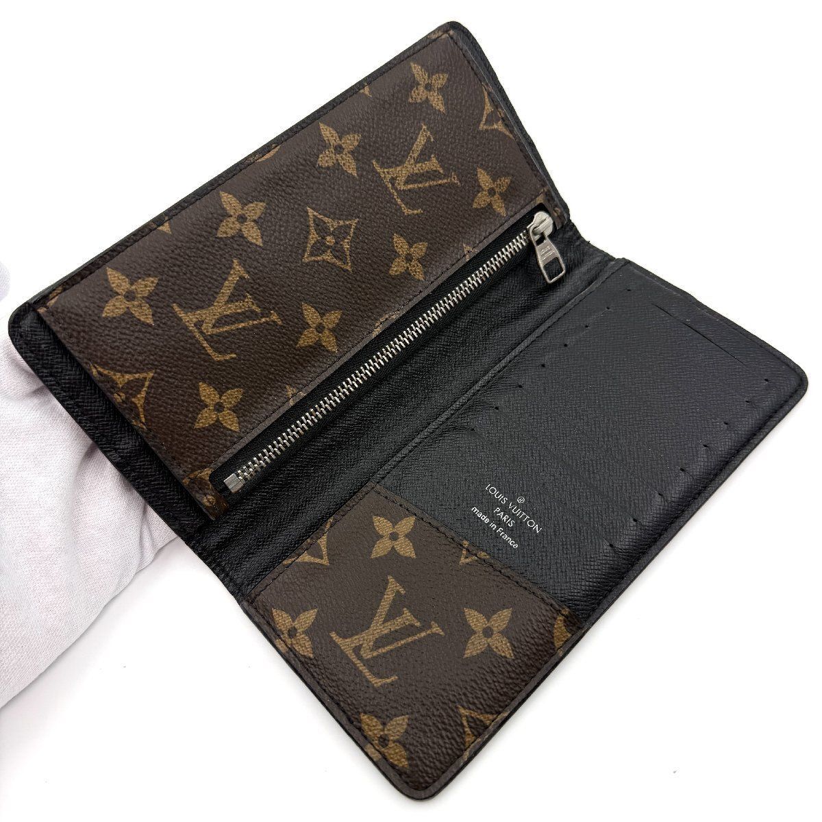 鑑定書付】ルイヴィトン モノグラム マカサー タノン 長財布 正規品
