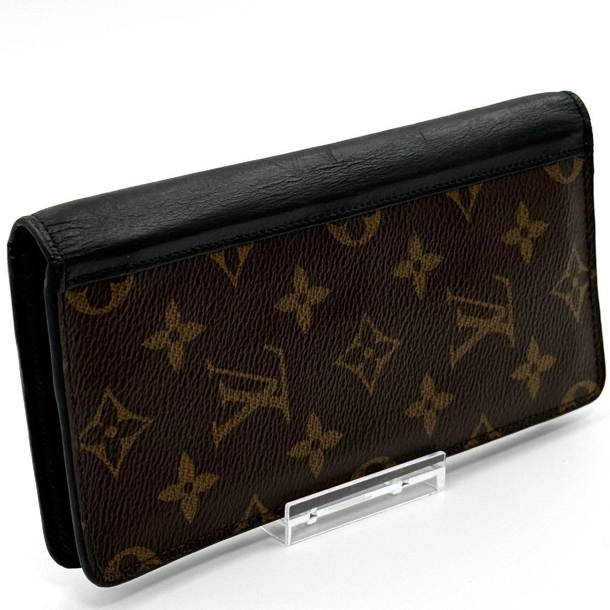 鑑定書付】ルイヴィトン モノグラム マカサー タノン 長財布 正規品