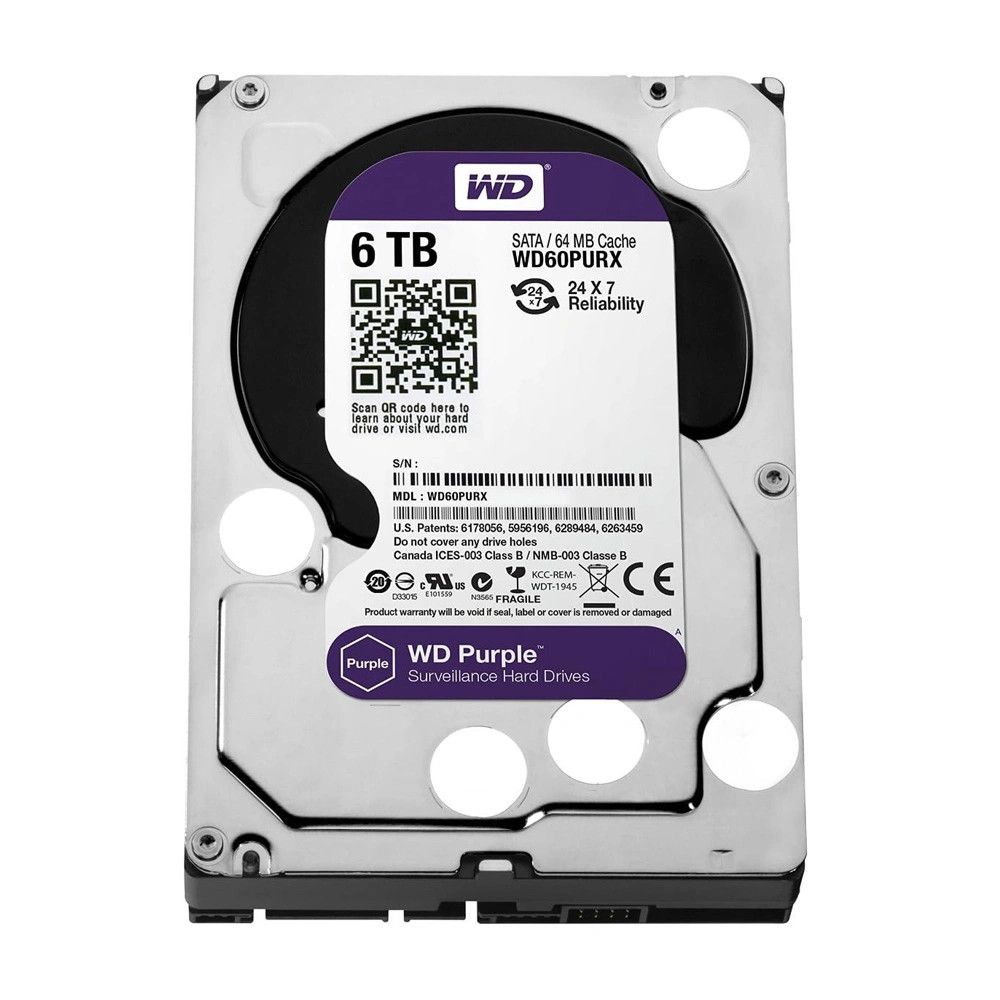 PCパーツ 【1年保証/再生品】WD WD62PURZ 6TB 3.5 SATA Enterprise