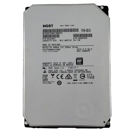 1年保証 再生品 HGST 0 F 23267 8 TB 7.2 K SATA 6 Gbps 3.5 HDD Enterprise Server Hard Drive