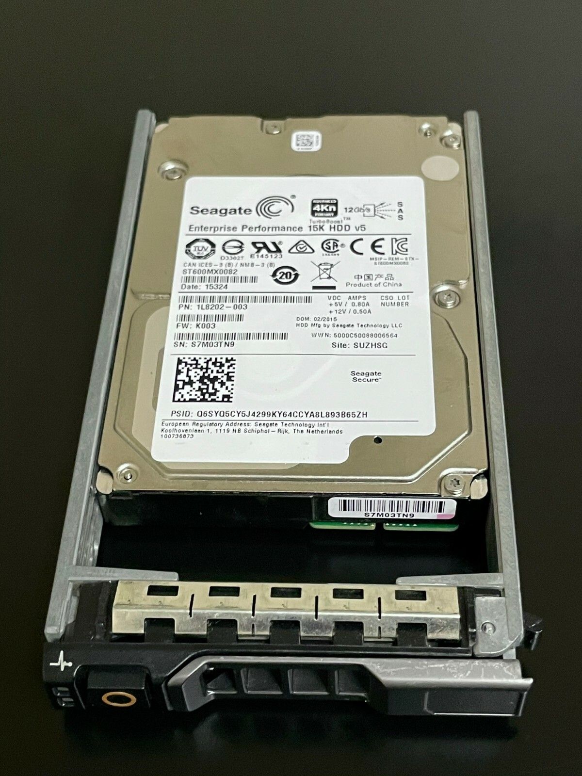 1年保証 再生品 SEAGATE 600 GB 15 K SAS 2 5 4 Kn 12 Gbps Hard Drive