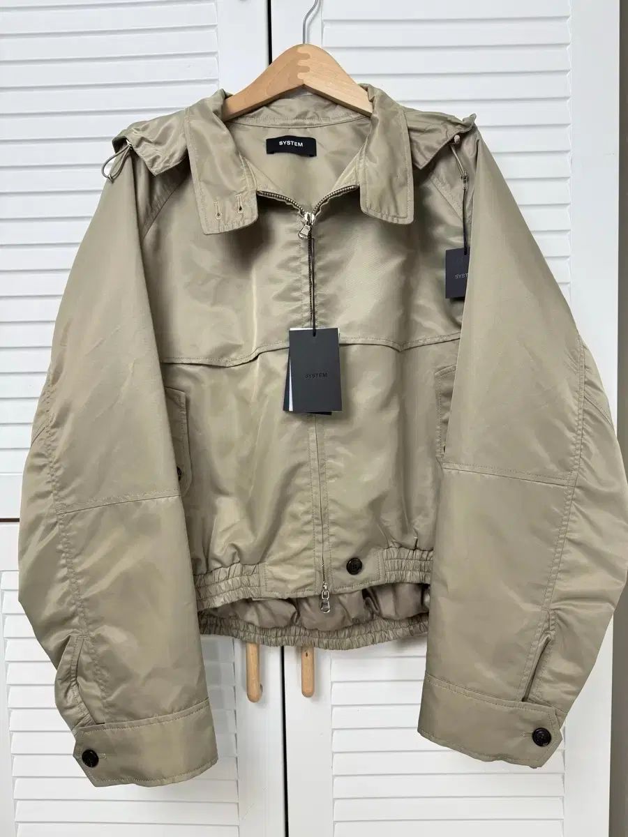 新商品 The SYSTEM ベージュ フーディー アウター 23 ss