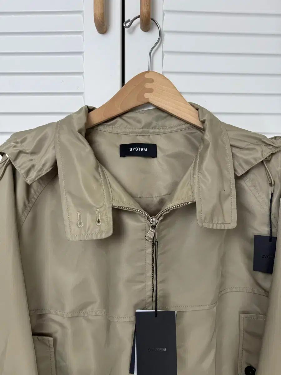 新商品 The SYSTEM ベージュ フーディー アウター 23 ss