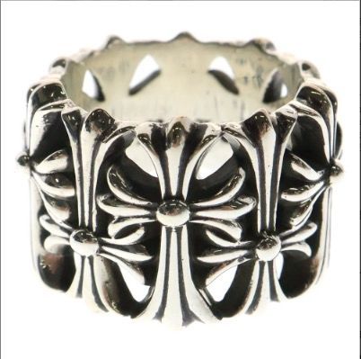 インボイスコピーあり CHROME HEARTS クロムハーツ CEMETERY セメタリー クロスリング シルバー