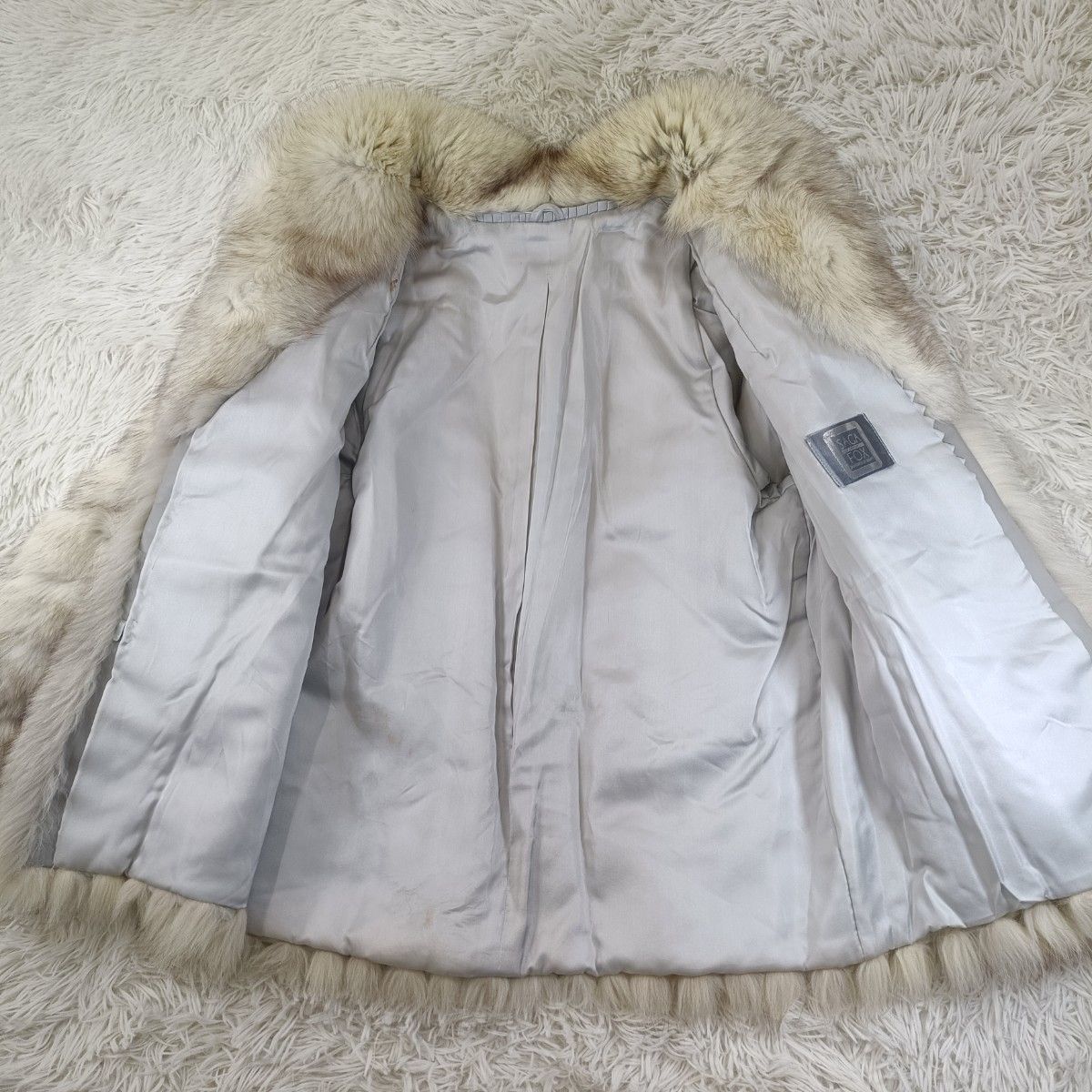 サガフォックス ブルーフォックス Lサイズ ファーコート リアルファー