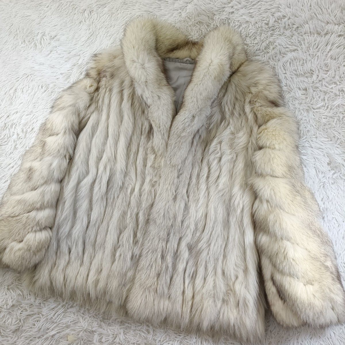 サガフォックス ブルーフォックス Lサイズ ファーコート リアルファー