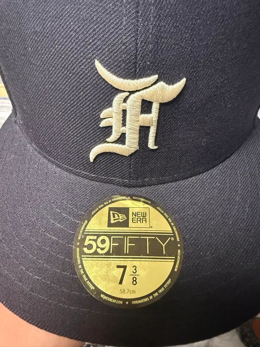 フィアオブゴッド x ニューエラ 59 FIFTY ネイビー ベースボールキャップ 7 3 8