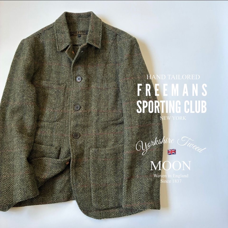 MANS SPORTING CLUB MOON ツイード カバーオールジャケット アメリカ製