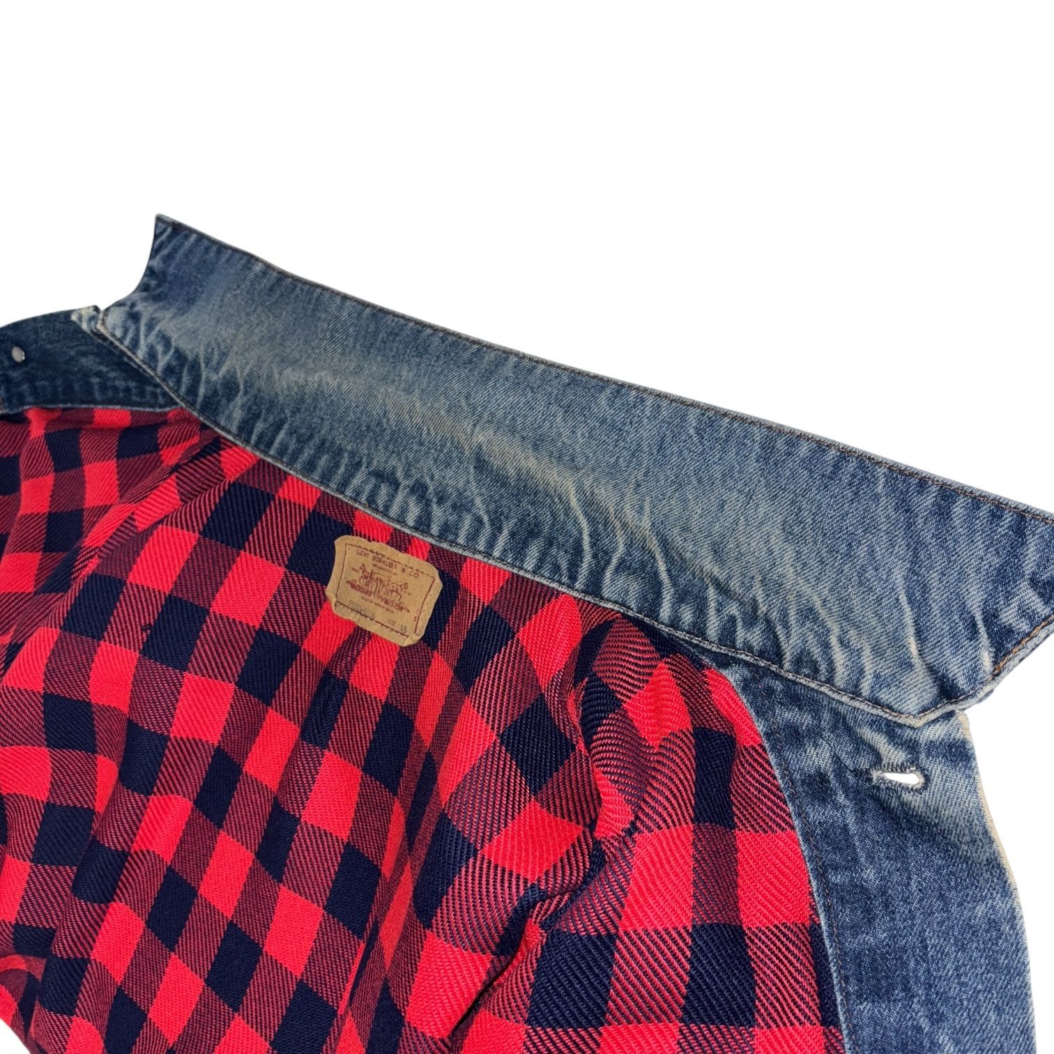 RARE 80s 90s Levis 70506-0216 DENIM TRUCKER JKT 46 CANADA製 