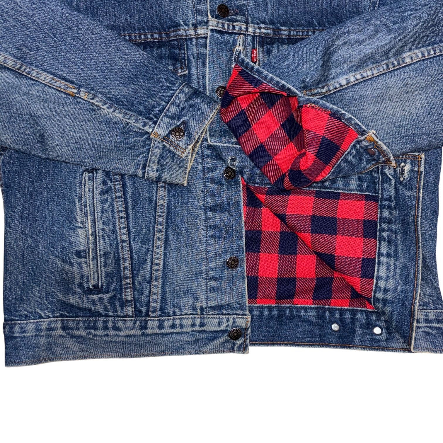 RARE 80s 90s Levis 70506-0216 DENIM TRUCKER JKT 46 CANADA製 