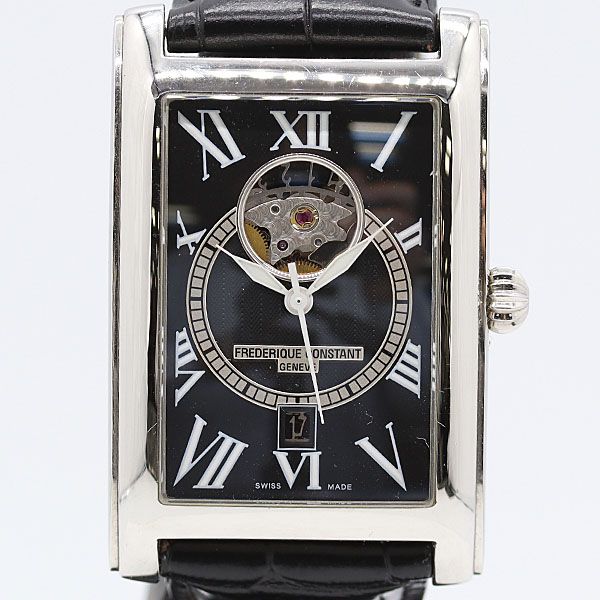 美品 フレデリックコンスタント カレ AT FC-315BS4C26 黒文字盤 メンズ