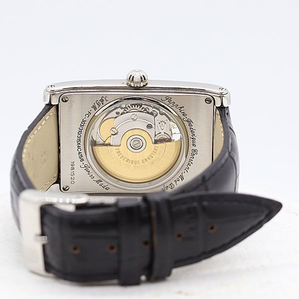  フレデリックコンスタント カレ AT FC 315BS4C26 黒文字盤 メンズ腕時計 0072600 12BKT ABC 17566 リブ編み 自動巻き時計 腕時計(アナログ)