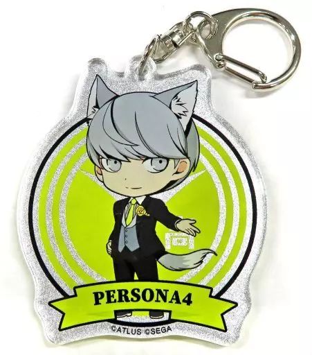 中古】雑貨 主人公(ペルソナ4) エンブレム型アクリルキーホルダー