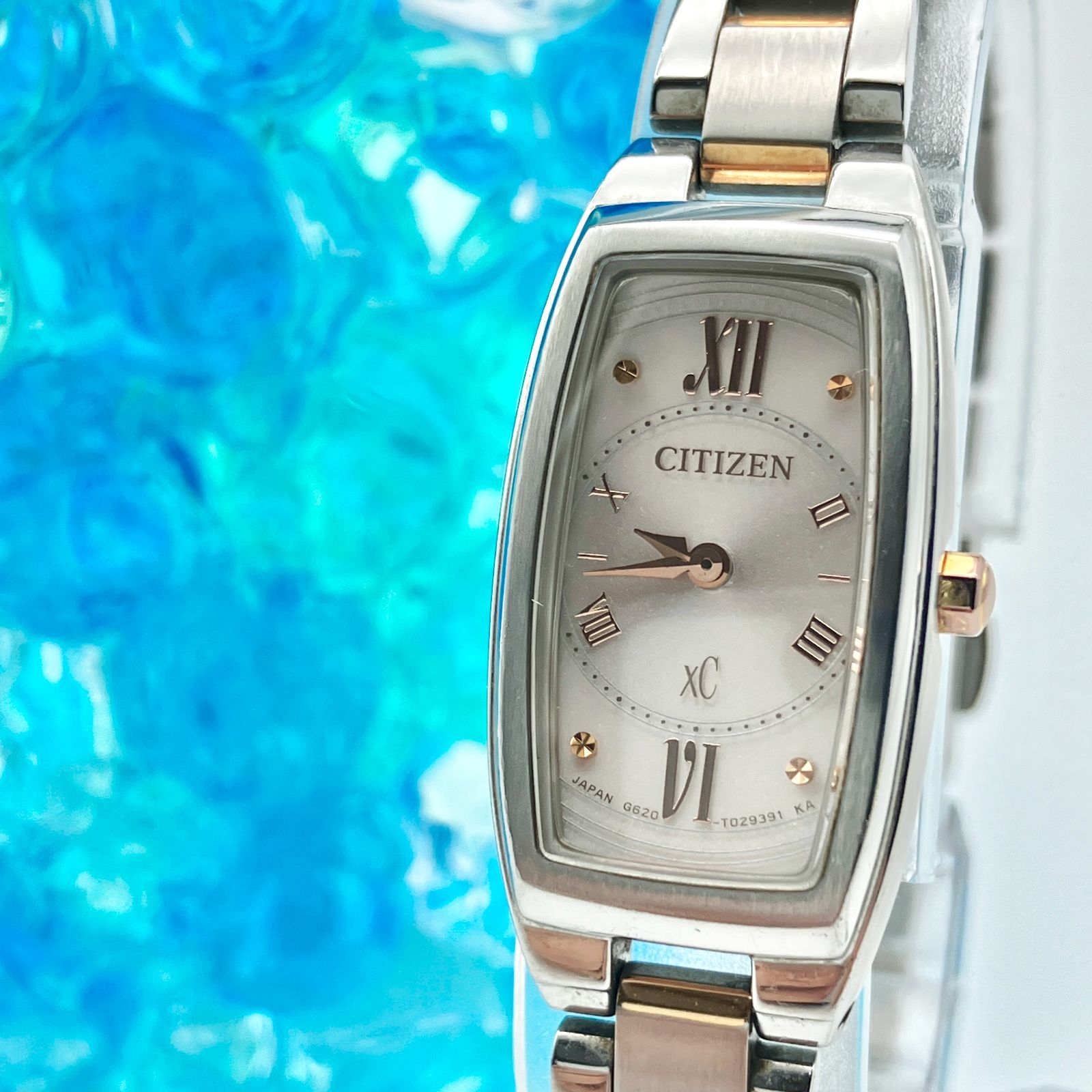 中古】シチズン xC エコドライブ レディース 腕時計 ソーラー トノー型