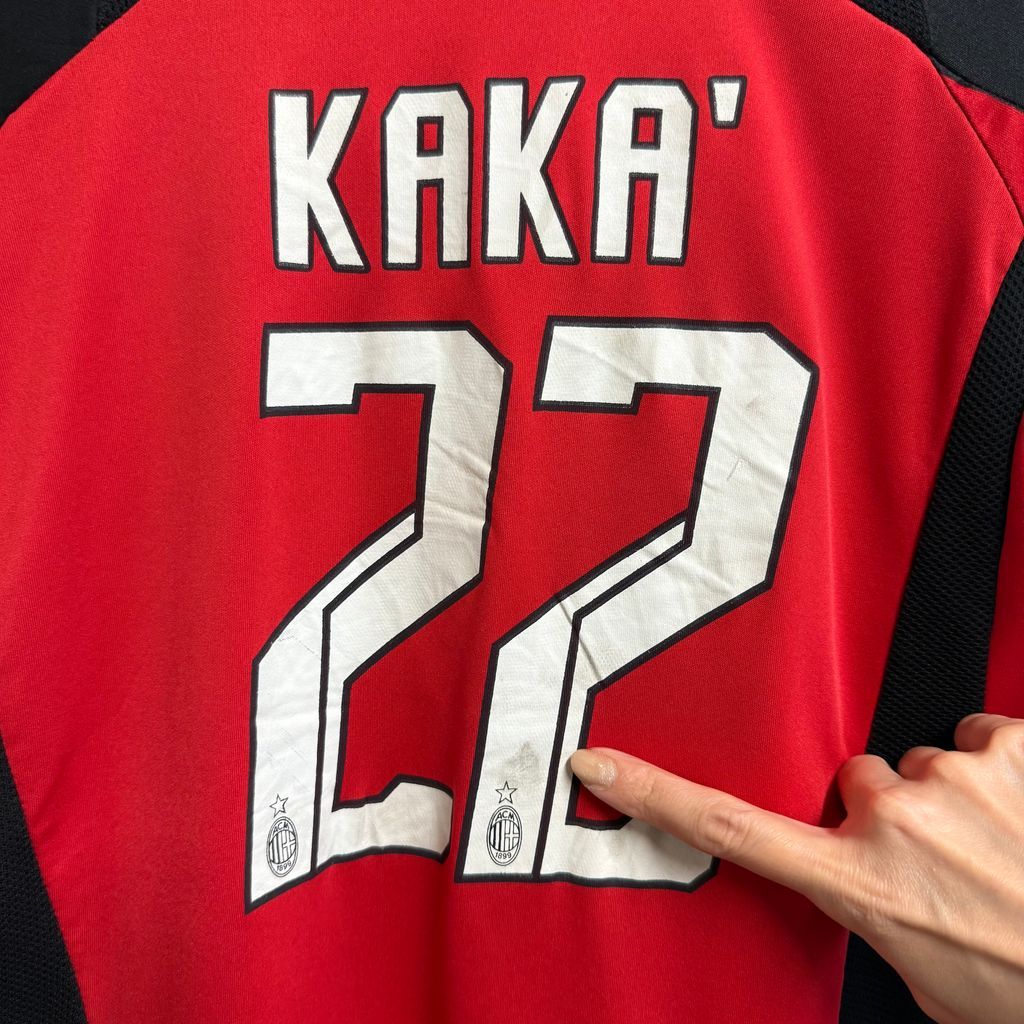 ACミラン ユニフォーム S 黒/赤 ACミラン 25-26 ホーム 半袖オーセンティックユニフォーム | ゲキサカ