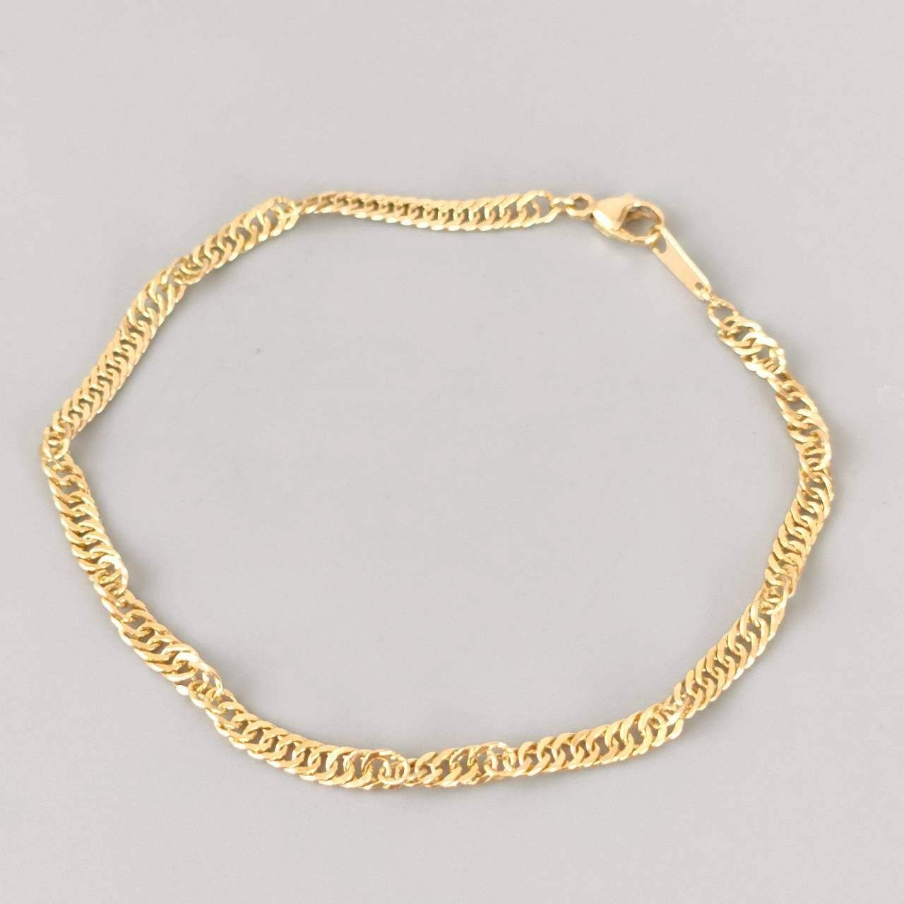 18金 K 18 男女兼用 スクリューブレス 3 45ｇ 19㎝ E 003