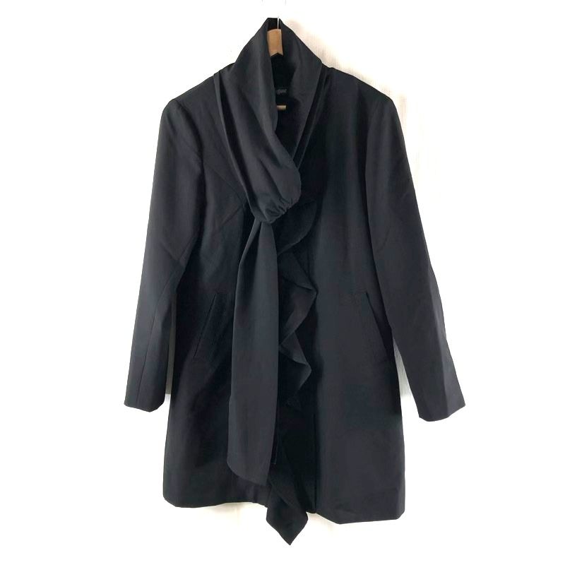 イーセンセーション Esensation ジャケット ブラウス デザイン フロントフリル ブラック Fサイズ 617908