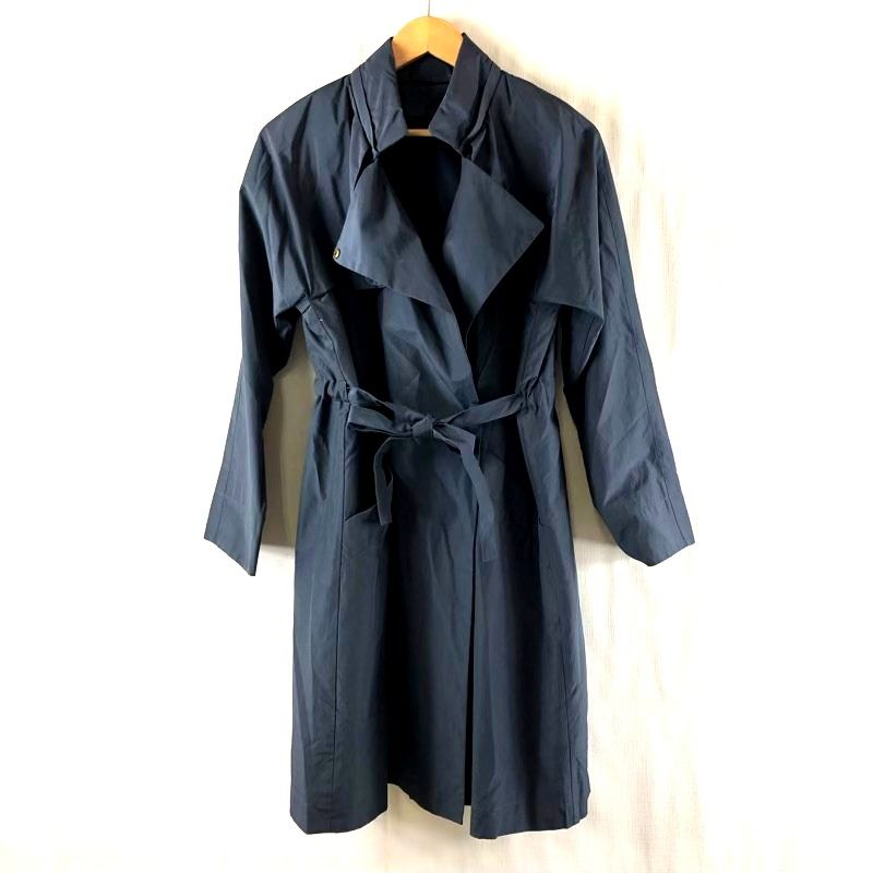 スマートピンク smart pink コート ナイロントレンチ フリース裏地付き ウエストマーク ネイビー 979110