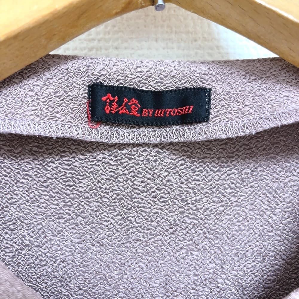 詩仙堂 by HITOSHI シセンドウ ジャケット ノーカラー 長袖 ベージュ系