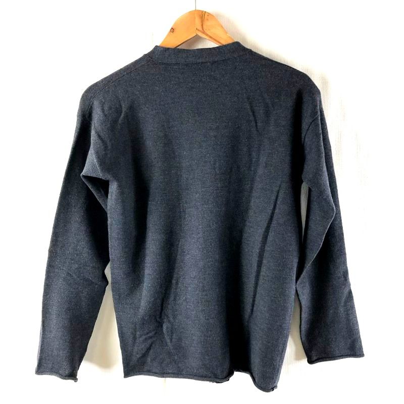 ジルサンダー JIL SANDER カーディガン Vネック ウール混 イタリア製 ダークグレー 984414