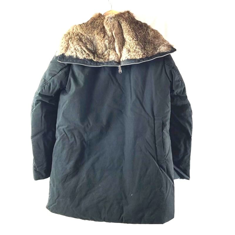 ツモリチサト TSUMORI CHISATO コート ダウンコート ミドル丈 ファーフード ブラック 984904