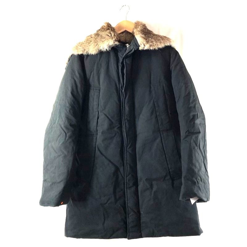 ツモリチサト TSUMORI CHISATO コート ダウンコート ミドル丈 ファーフード ブラック 984904