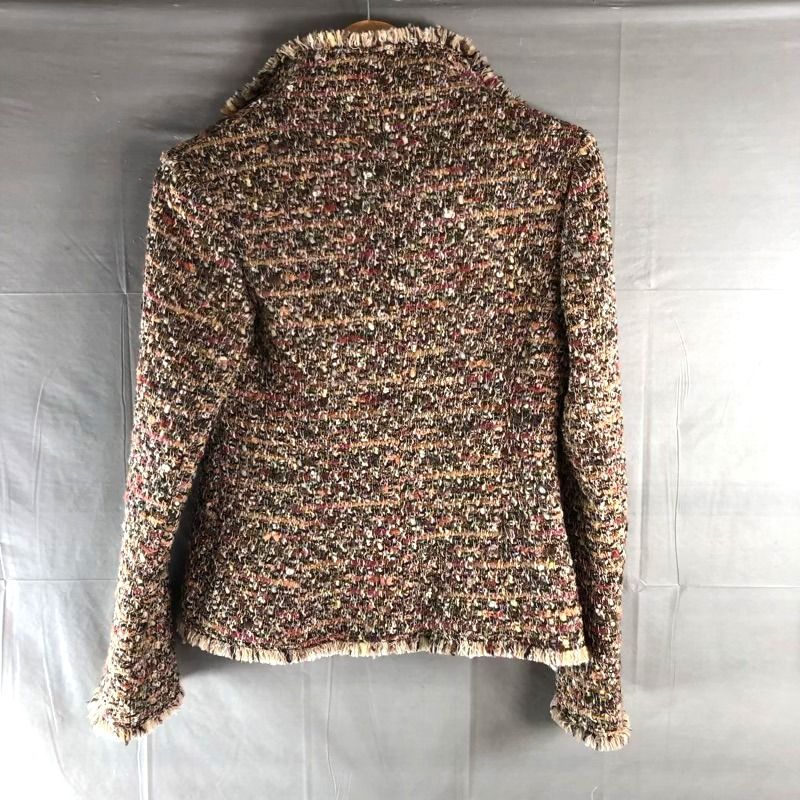 バジーレベントット ジャケット ツイード ロゴボタン ミックス ブラウン系 985084