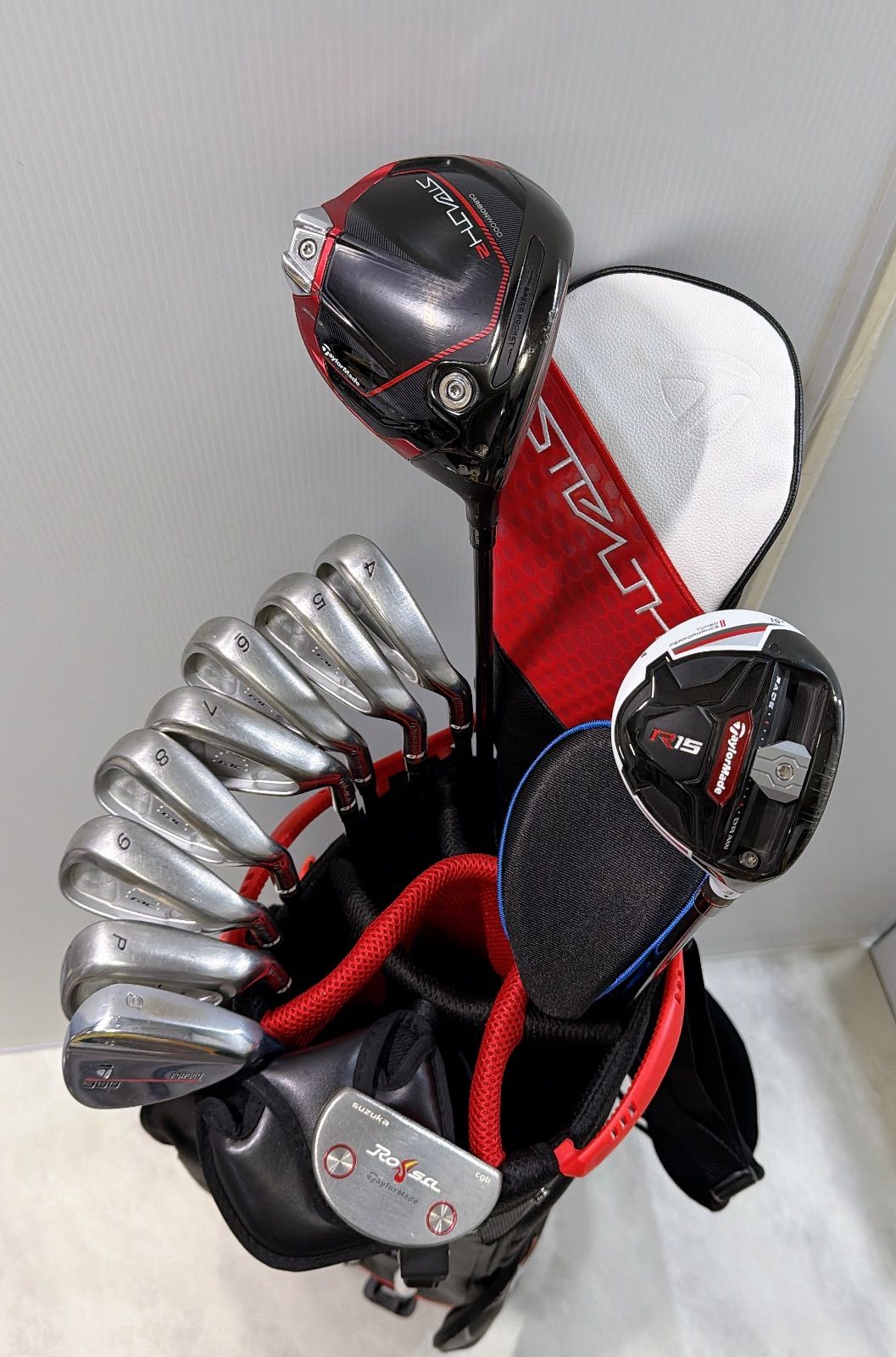 グリップ バック 豪華11本クラブセット ステルス2 テーラーメイド メンズ右 S