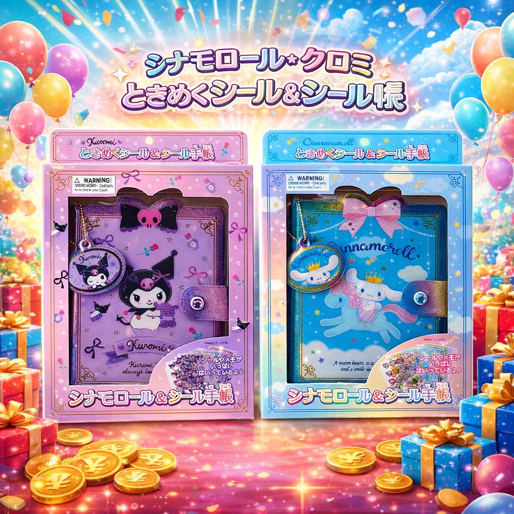 ✨新品未開封✨ サンリオ シナモロール クロミ ときめくシール＆シール