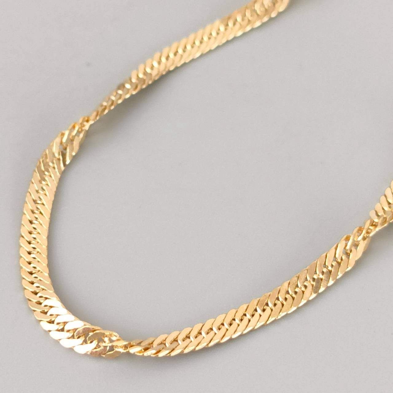  18金 K 18 男女兼用 ジュエリーマキ スクリューブレス 3 53ｇ 18㎝ E 004 ブレスレット アクセサリー