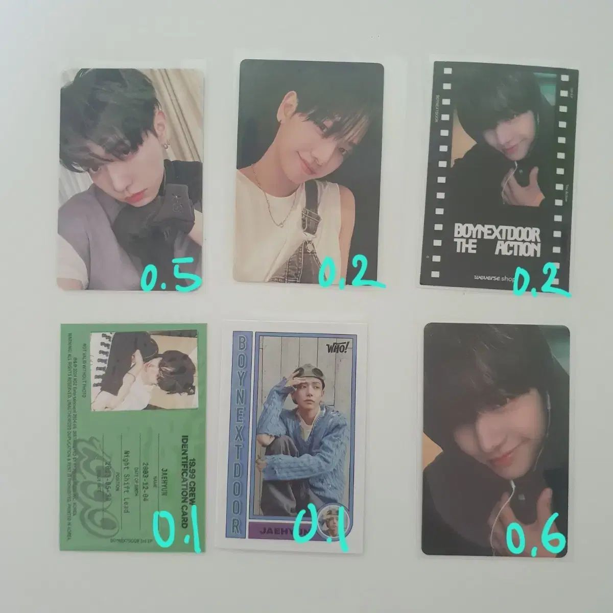 BOYNEXTDOOR(ボイネク) ジェヒョン(JAEHYUN) トレカ - メルカリ
