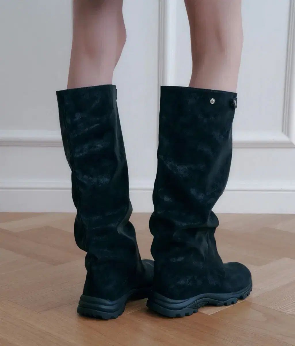 ソルトアンドチョコレート イベール ワイド ロングブーツ 245