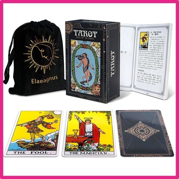 占い　タロットカード、クロス、ケース、日本語説明書　セット 占い タロットカード、クロス、ケース、日本語説明書 セット Amazon.co