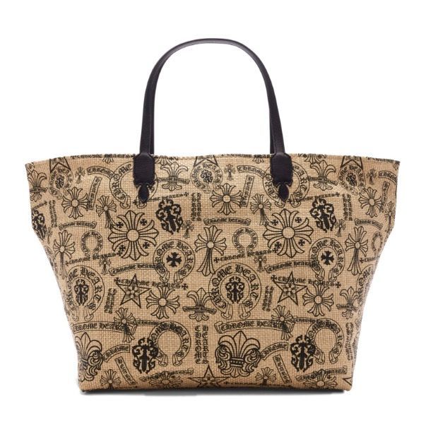新品クロムChromeHeartsトートバッグ籠ビーチベージュラージサイズ 正規品】【インボイスコピーあり】CHROME HEARTS (クロムハーツ)マルチ