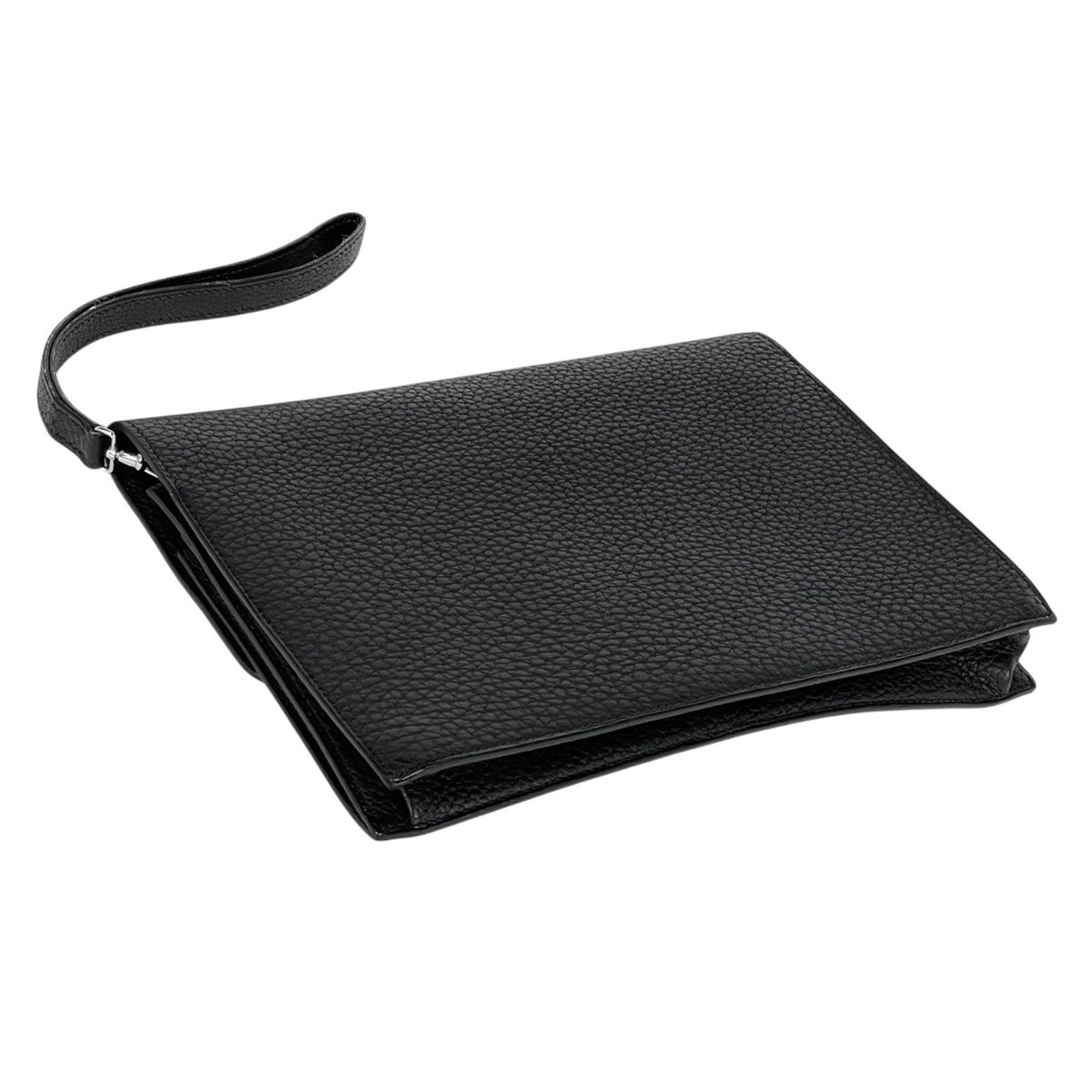 エルメス HERMES ポシェットジェット セカンドバッグ クラッチバッグ フィヨルド ブラック レディース