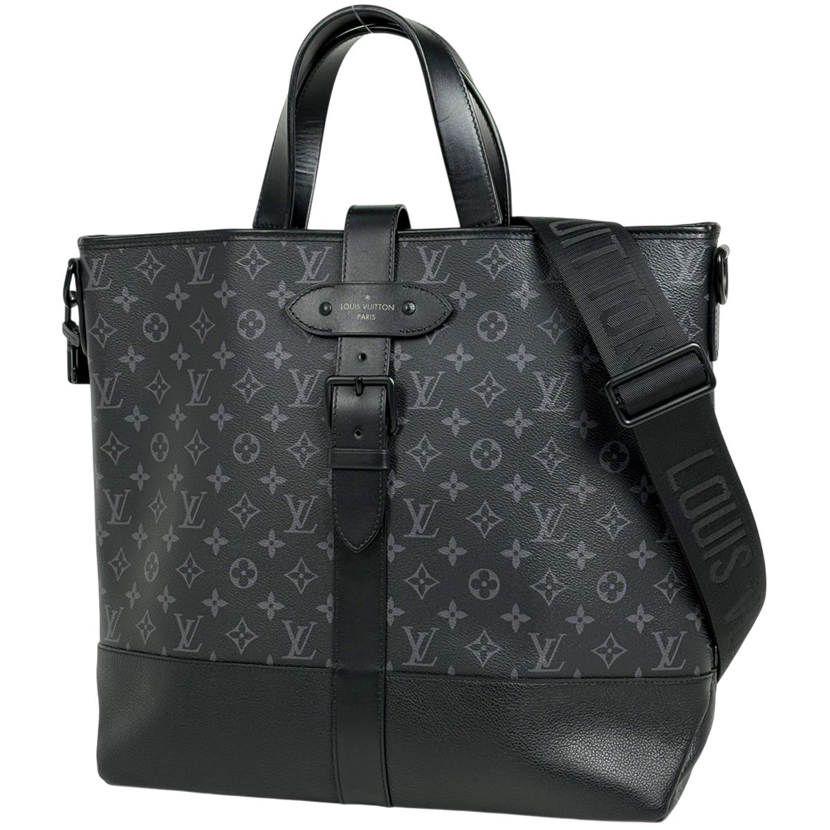 ルイ ヴィトン Louis Vuitton ソミュール トート 2 WAY ショルダーバッグ ハンドバッグ トートバッグ モノグラムエクリプス ノワール ブラック M 45914 メンズ