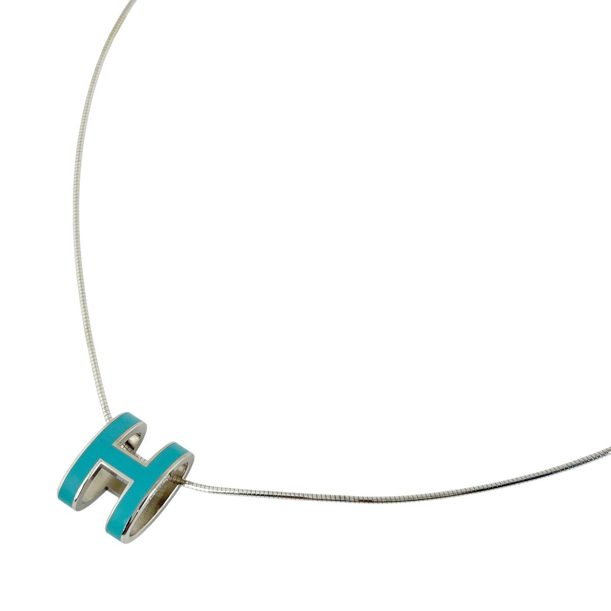 エルメス HERMES ポップアッシュ H ネックレス シルバー925 シルバー 