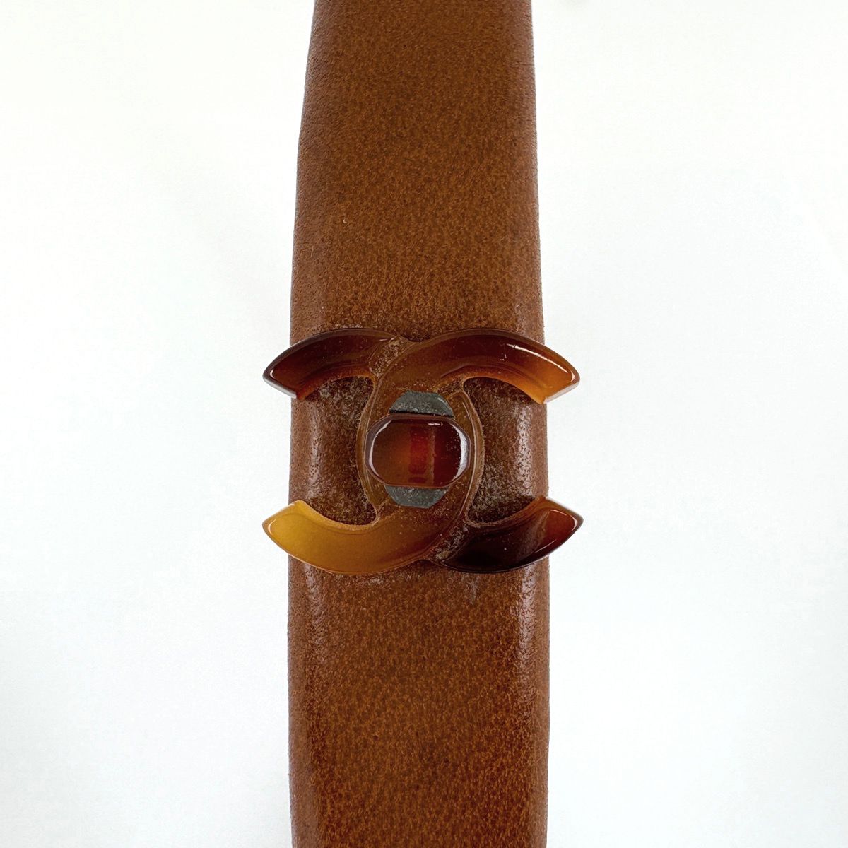 【未使用】シャネル ココマーク カチューシャ　チェーン ターンロック CHANEL - 新品同様 シャネル ターンロック ココマーク チェーン