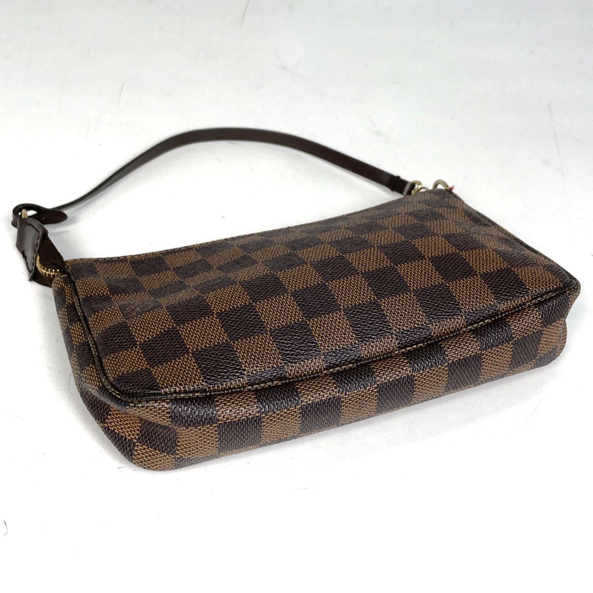 ルイ ヴィトン Louis Vuitton ポシェット アクセソワール メイク コスメ ポーチ ダミエ ブラウン N 51985 レディース