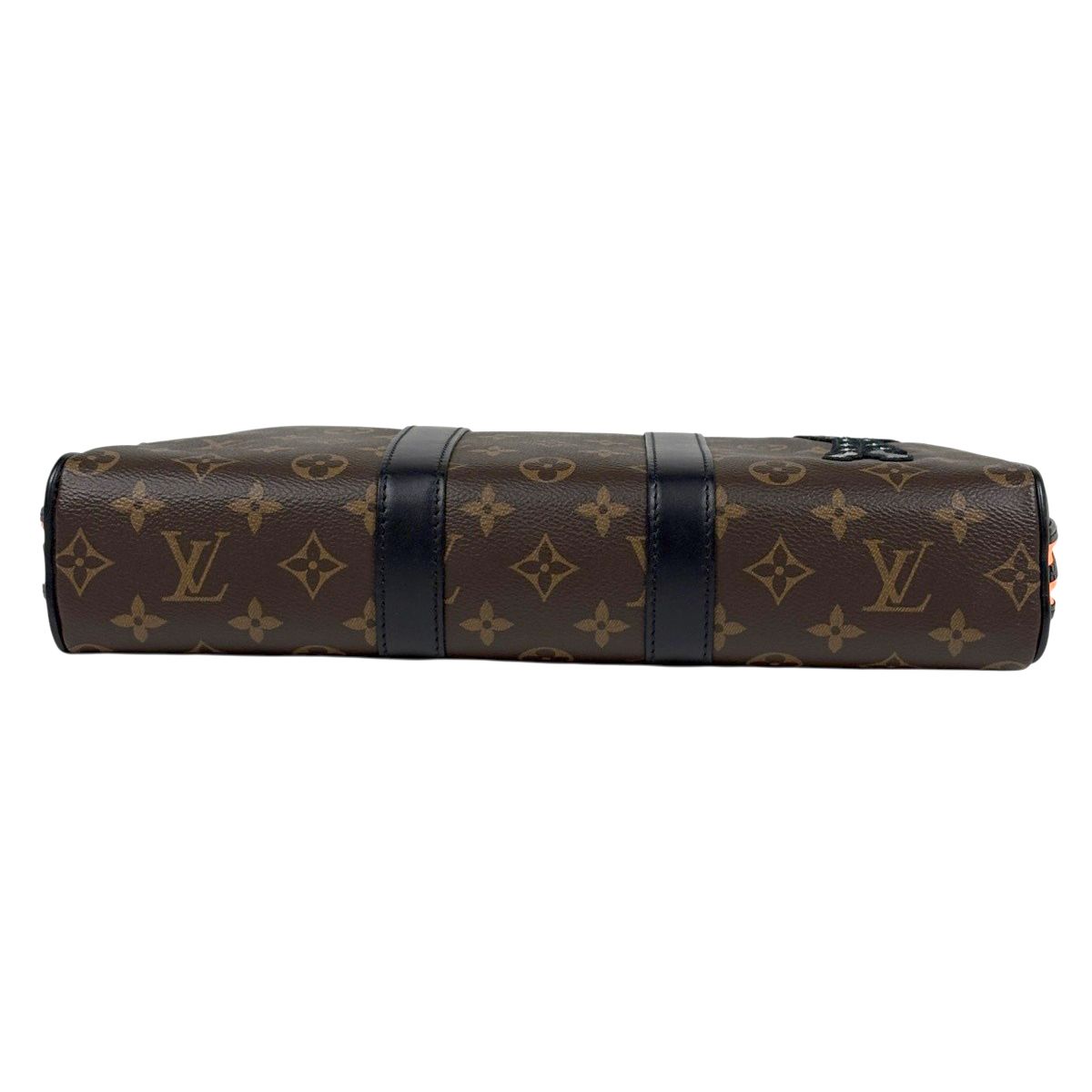 ルイ ヴィトン Louis Vuitton キーポル ポーチ 2 WAY ハンドバッグ LVフレンズ クラッチバッグ モノグラム ブラウン ノワール ブラック M 80130 メンズ パーカー ジャストフィット