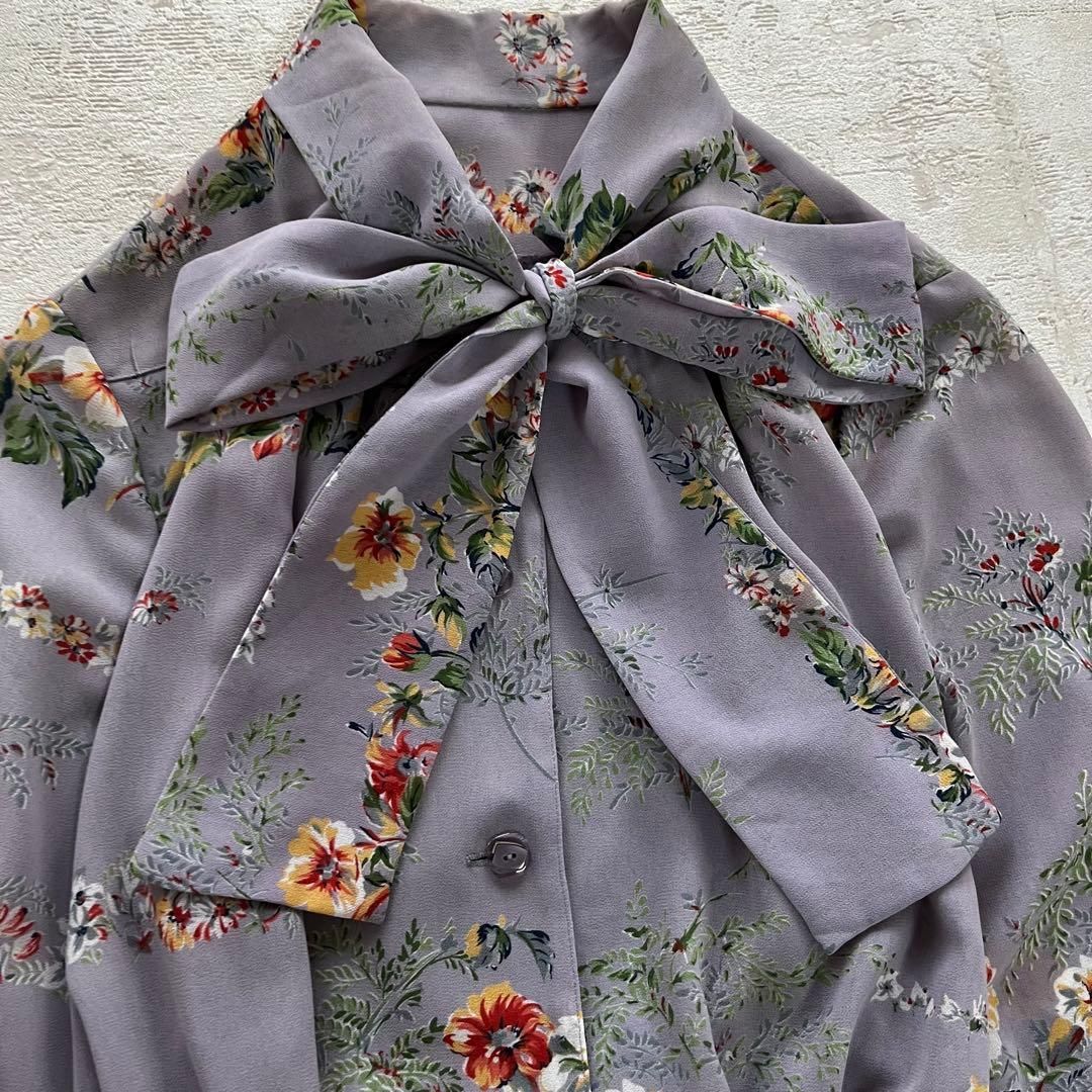 くすみ紫パープルベルト付き