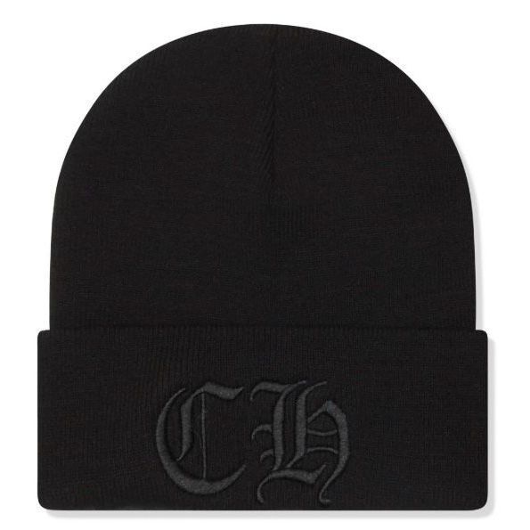 【送料込み】初期　クロムハーツ　パッチワーク　ビーニー　ヴィンテージ　ブラック 正規品】【インボイスコピーあり】CHROME HEARTS (クロムハーツ) 新作
