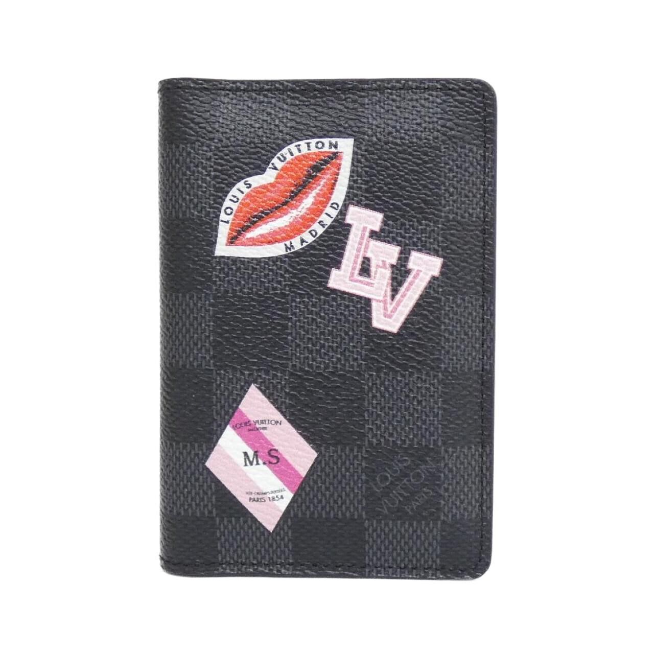 ルイヴィトン◎オーガナイザー ドゥ ポッシュ ダミエ グラフィット 名刺入れ 正規紙袋無料】ルイヴィトン カードケース 名刺入れ パスケース 大容量