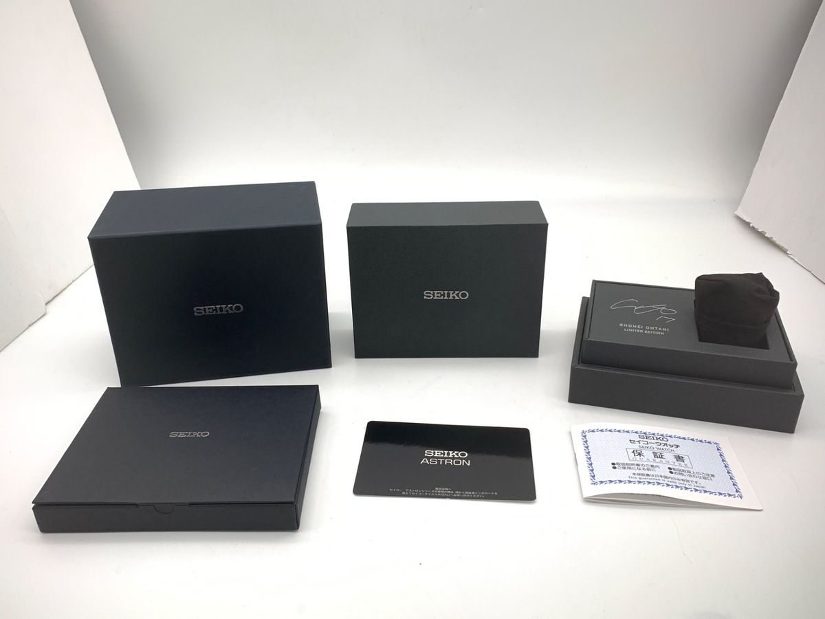  セイコー アストロン グレー SBXC 165 5 X 83 0 AF 1 大谷翔平 モデル チタン 腕時計(クォーツ) 腕時計(アナログ)