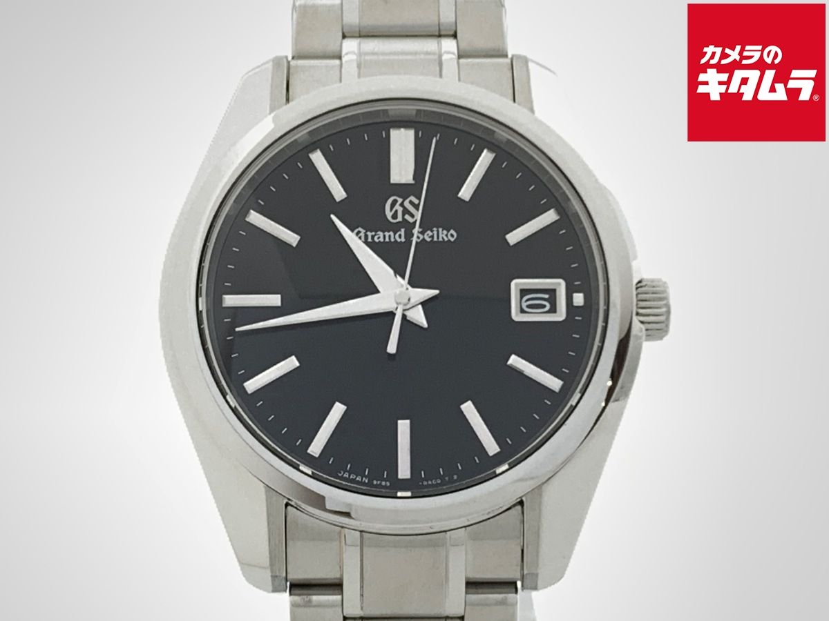 グランドセイコー クォーツ ブラック SBGP 003 9 F 85 0 AD ステンレススティール