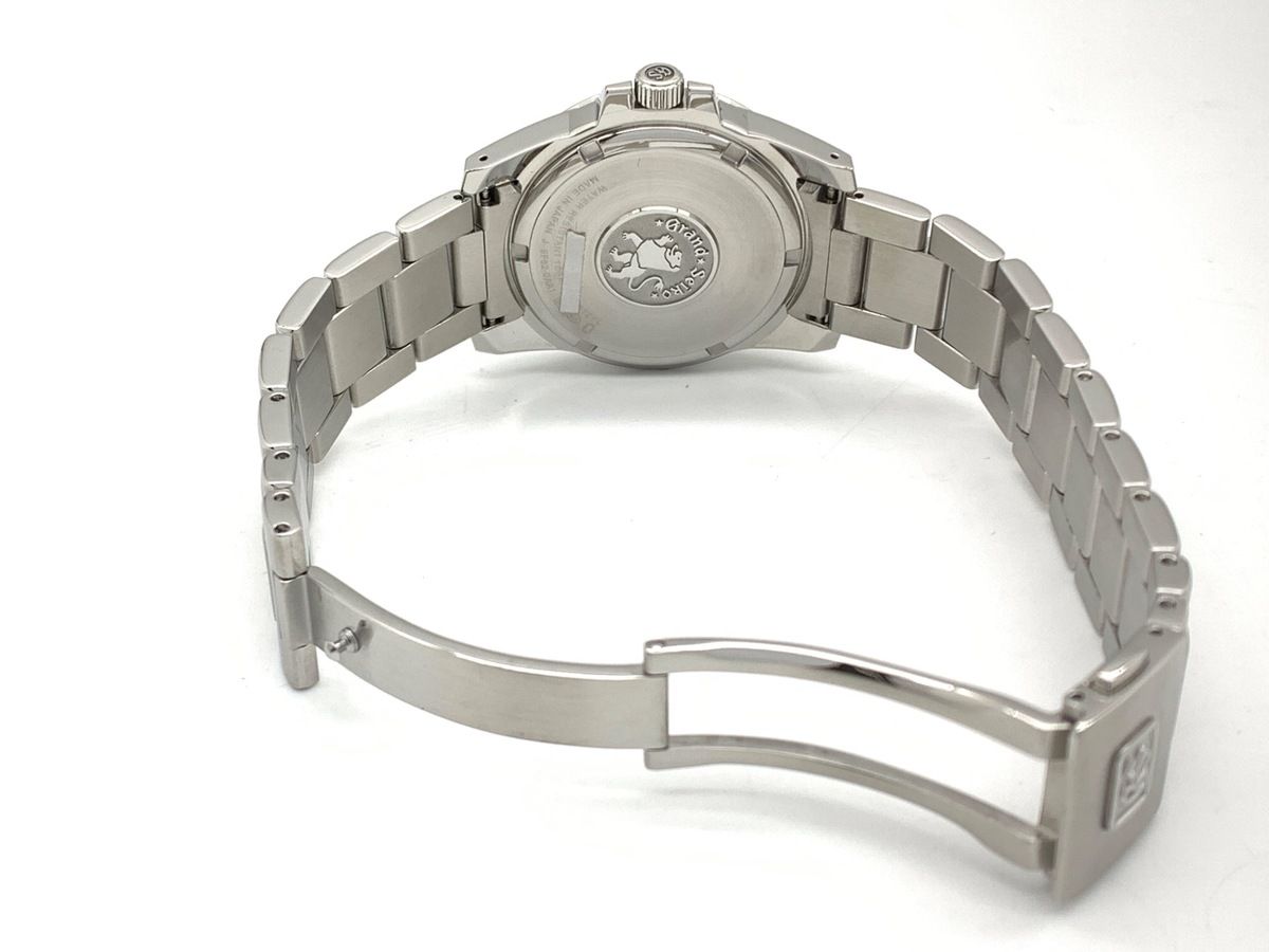 グランドセイコー クォーツ ブラック SBGX 055 ステンレススティール